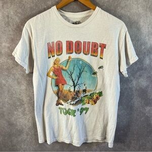 No Doubt Tragic Kingdom Shirt Mens S / M White Tour 97 Band Concert Graphic 90s